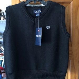Chaps Black sweater vest